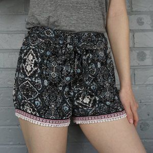 Alaya Patterned Tie Shorts